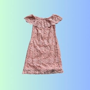 Available by Angela Fashion Women’s Off the Shoulder Crochet Bodycon Dress Small